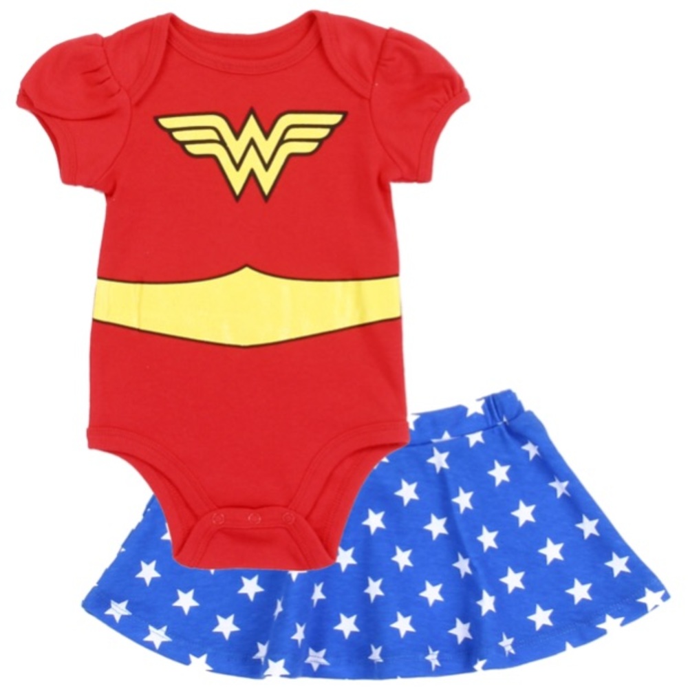 Wonder Woman 2 Piece Skirt Set